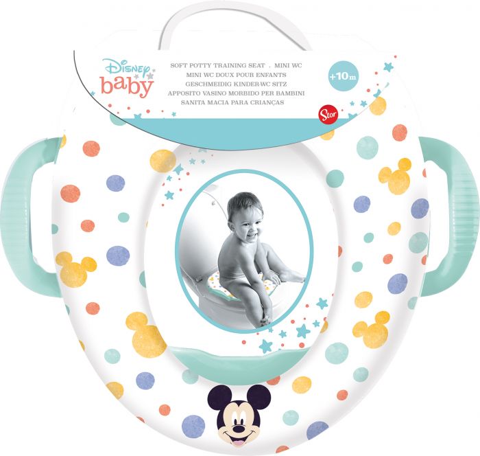 Disney Mickey Mouse Cushioned Toilet Trainer with handles - Image 2