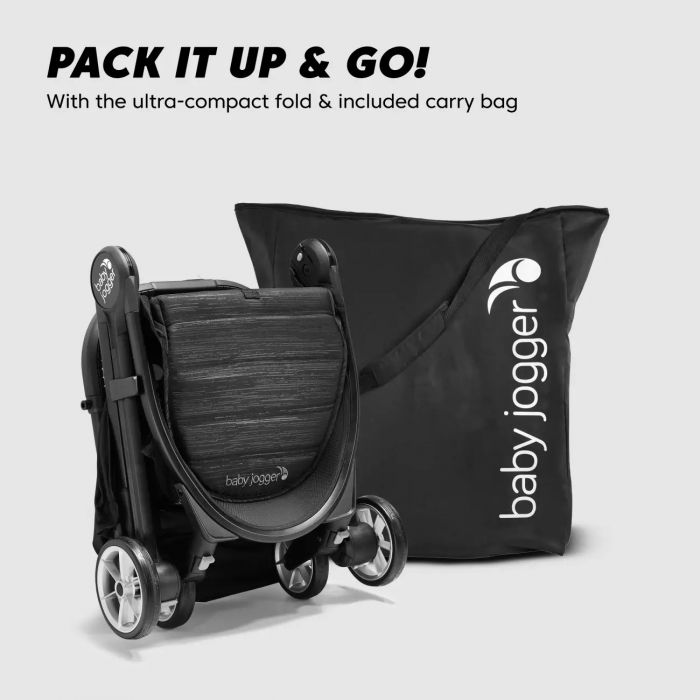 Baby Jogger City Tour 2 Travel Stroller, Ultra-Lightweight, Foldable & Compact Pushchair Buggy - Pitch Black - Image 4