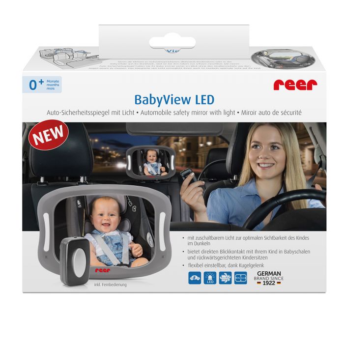 Babyview LED Car Safety Mirror with Light - Image 3