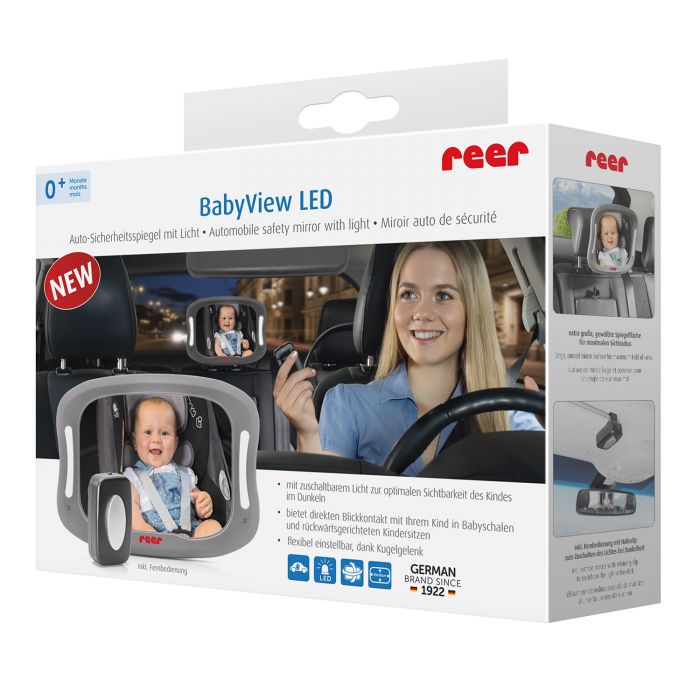 Babyview LED Car Safety Mirror with Light - Image 4