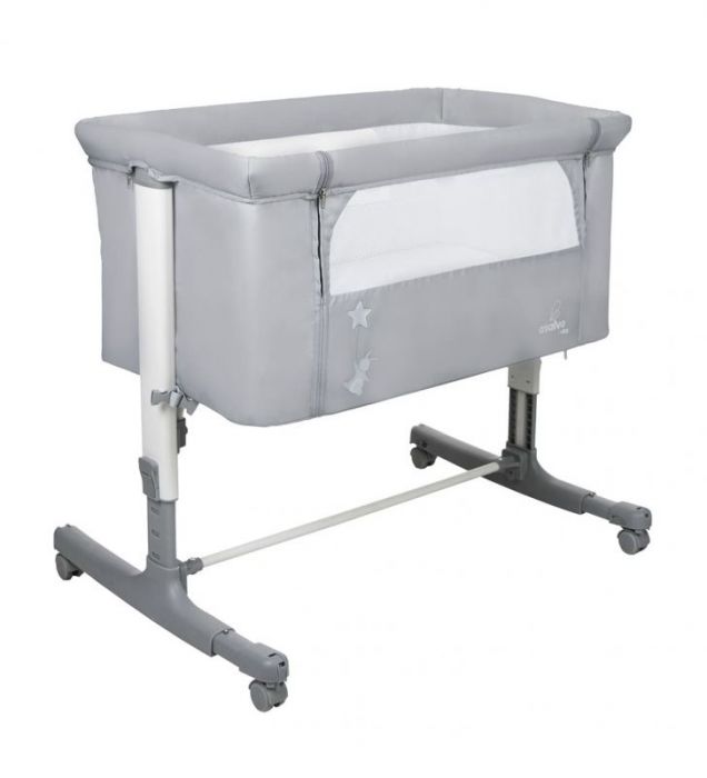 Asalvo Calm Co-Sleeper Crib - Grey - Image 3