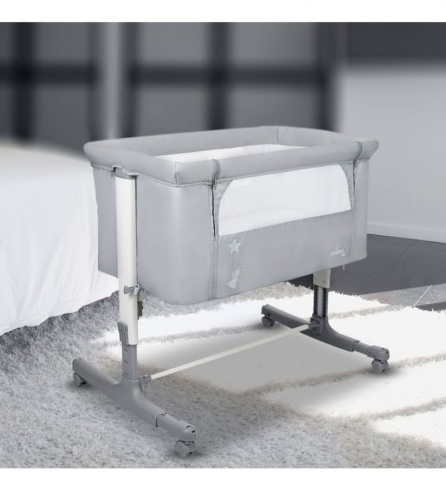 Asalvo Calm Co-Sleeper Crib - Grey - Image 6