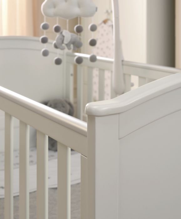 Mamas & Papas Flyn White Cot Bed – Converts to Toddler Bed - Image 2