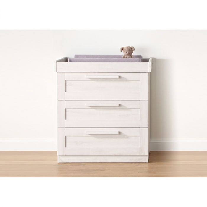 Mamas & Papas Atlas Cotbed, Dresser & Wardrobe Package - Nimbus White - Image 4