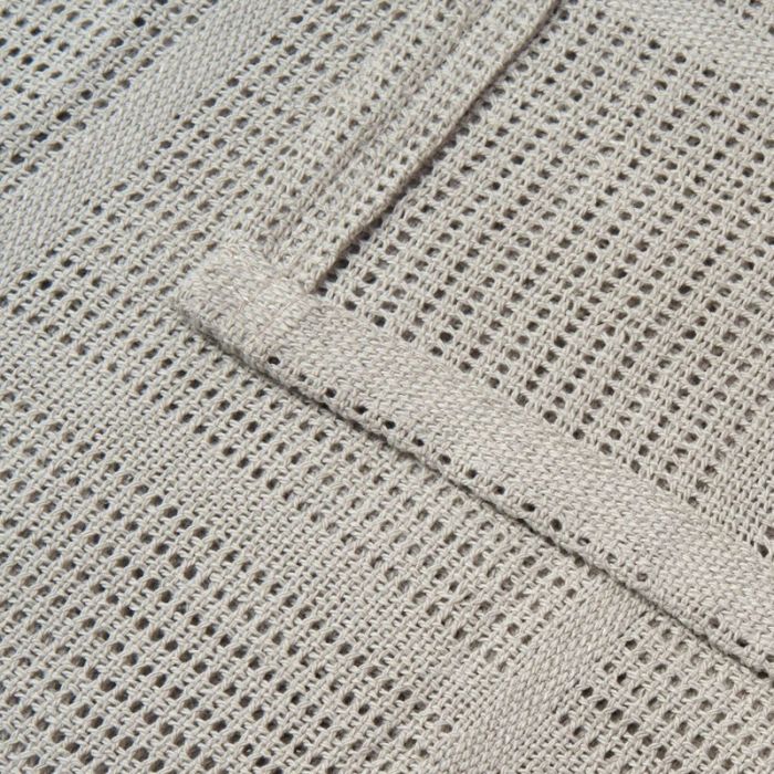 Soft Cotton Cellular Cot Blanket - Grey - Image 5