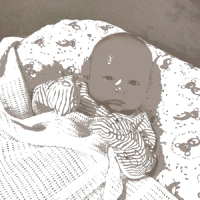 Soft Cotton Cellular Cot Blanket - Grey - Image 3