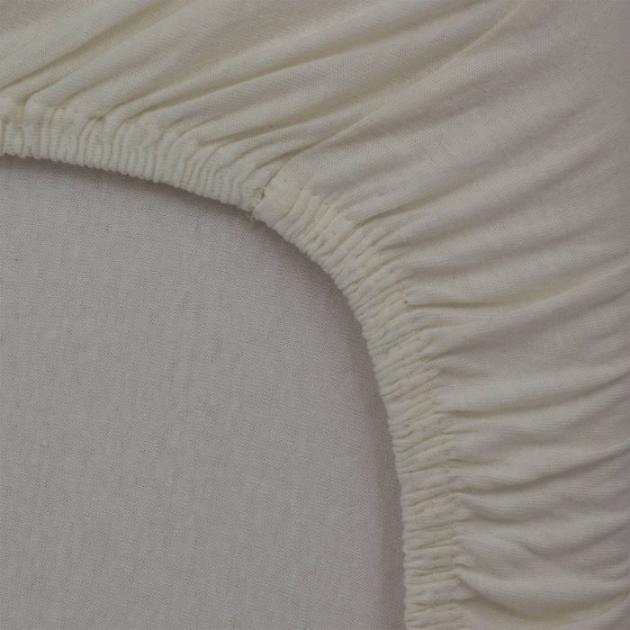 Little Band 2-Pack Baby Cotbed Fitted Sheets – 140 x 70 cm – Beige & Storm Blue – 100% Cotton - Image 2