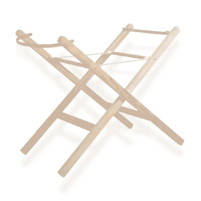 Clair de Lune Wooden Folding Moses Basket Stand - Image 3