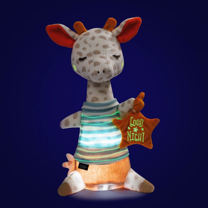 Fehn Giraffe Night Light - Soft Cuddly Toy with Multi-Color Glow - Snooze Mode & Washable - Ideal Newborn Gift - Image 6