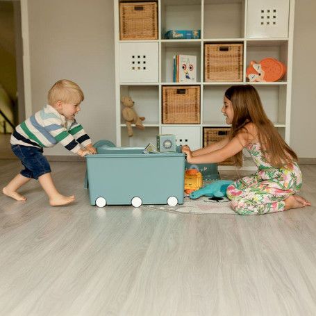 Playbox Maxi Storage Box with Wheels - Green - Image 4