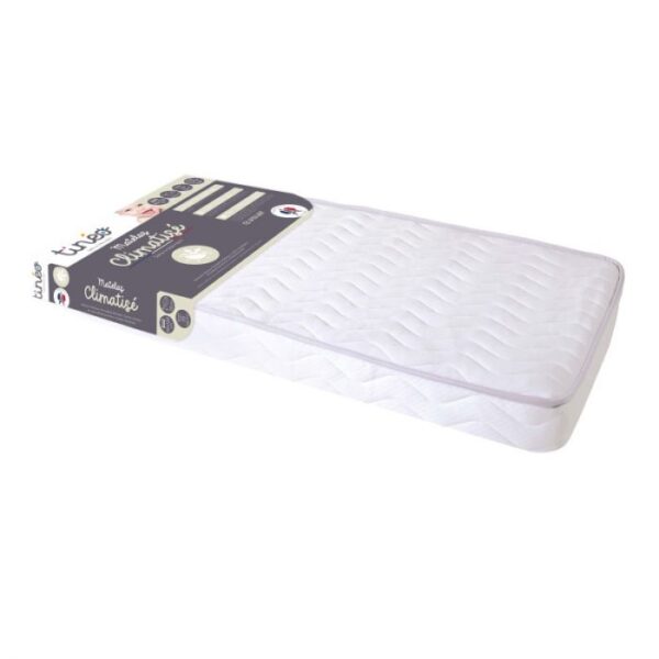 Tineo Deluxe Quilted Seasonal Cot Bed Mattress – Reversible for Year-Round Comfort | Made in France