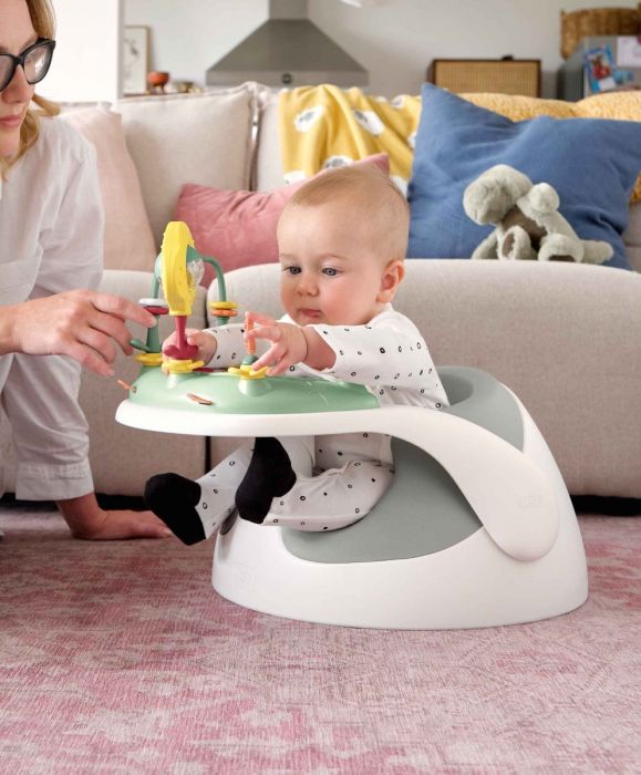 Mamas & Papas Snug Floor Seat with Activity Tray - Pebble Grey - Image 2