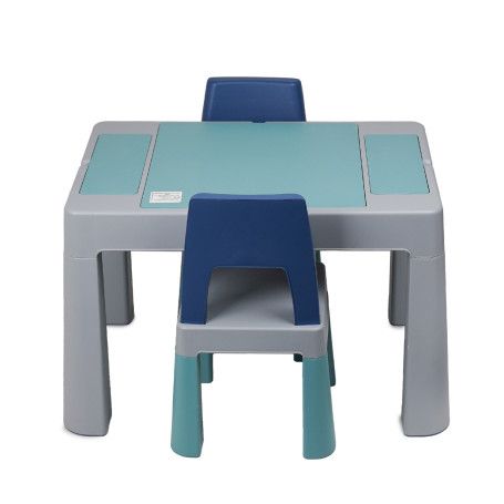 Multifunctional Children's Activity Table MULTIPLAY + 2 Chairs – Lego-Compatible, Sand & Water Play - Image 13